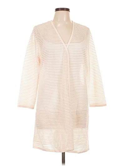 Pre-owned Alfani Cardigan Sweater In Ivory