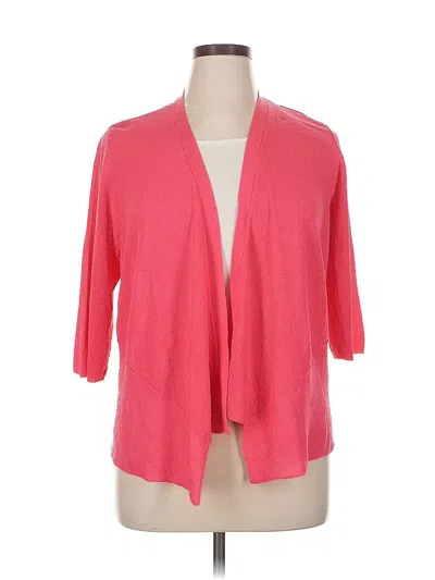 Pre-owned Alfani Cardigan Sweater In Pink