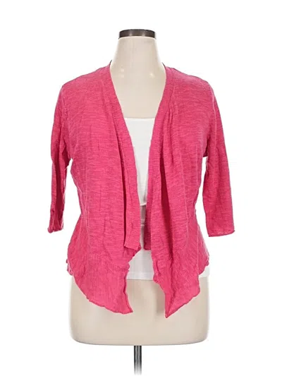 Pre-owned Alfani Cardigan Sweater In Pink