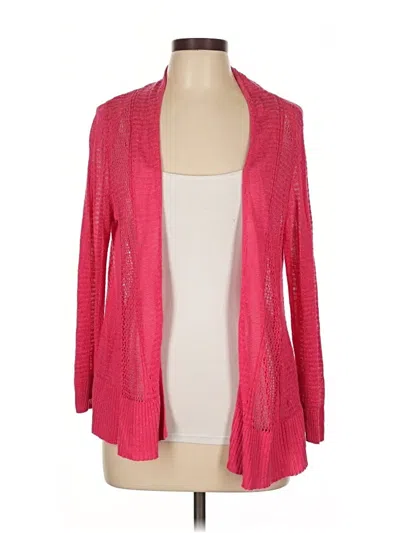 Pre-owned Alfani Cardigan Sweater In Pink