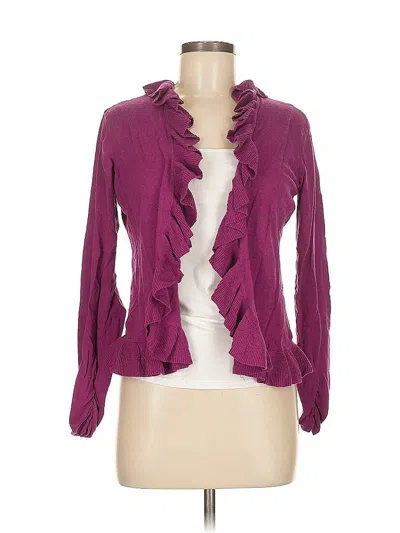 Pre-owned Alfani Cardigan Sweater In Purple