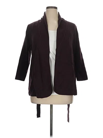 Pre-owned Alfani Cardigan Sweater In Purple