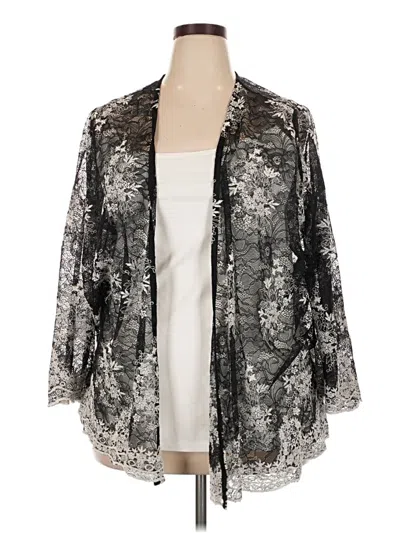 Pre-owned Alfani Cardigan Sweater In Silver