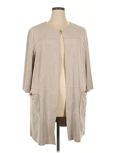 Pre-owned Alfani Cardigan Sweater In Tan