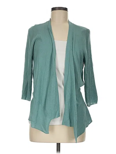 Pre-owned Alfani Cardigan Sweater In Teal