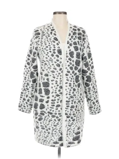 Pre-owned Alfani Cardigan Sweater In White