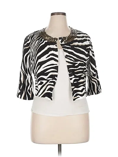 Pre-owned Alfani Cardigan Sweater In White