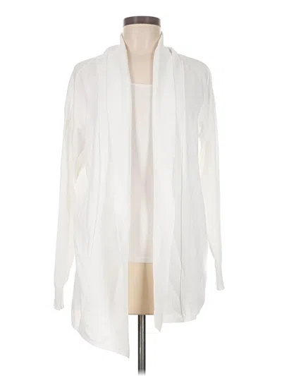 Pre-owned Alfani Cardigan Sweater In White