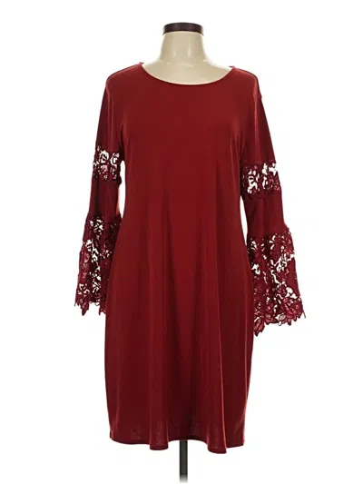Pre-owned Alfani Casual Dress In Burgundy