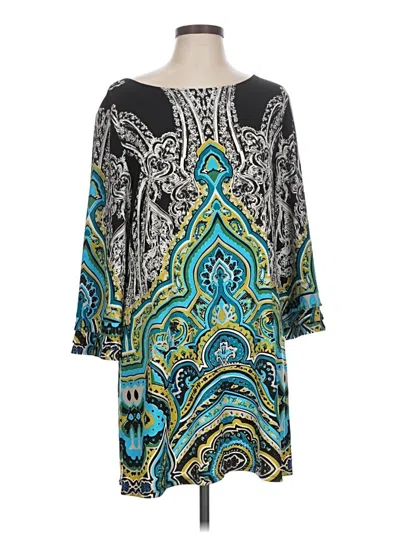 Pre-owned Alfani Casual Dress In Teal