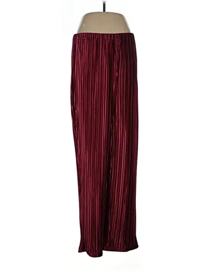 Pre-owned Alfani Casual Pants In Burgundy