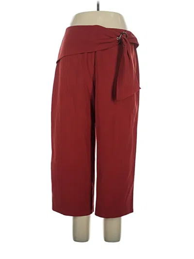 Pre-owned Alfani Casual Pants In Burgundy