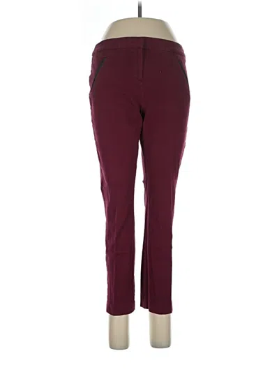 Pre-owned Alfani Casual Pants In Burgundy