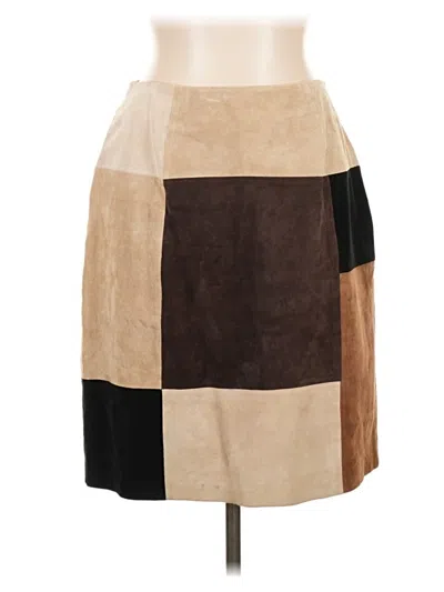 Pre-owned Alfani Casual Skirt In Brown