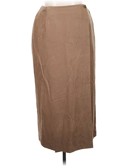 Pre-owned Alfani Casual Skirt In Brown
