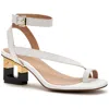 Alfani Coreena Womens Toe Loop Ankle Strap Dress Sandals In White