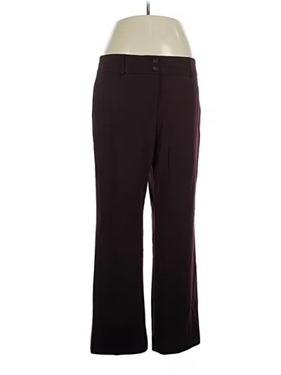 Pre-owned Alfani Dress Pants In Burgundy