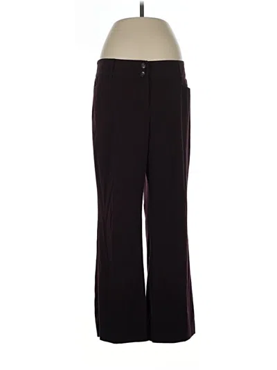 Pre-owned Alfani Dress Pants In Burgundy