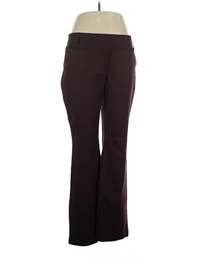 Pre-owned Alfani Dress Pants In Burgundy