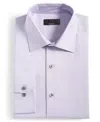 Alfani Dress Shirt Men's Lilac Whisper Slim-fit Button-up Fts291 In Blue