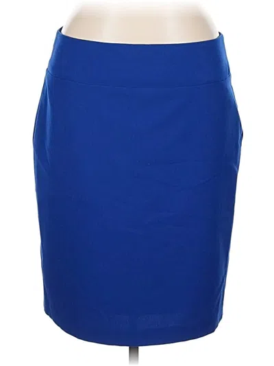 Pre-owned Alfani Formal Skirt In Blue