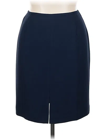 Pre-owned Alfani Formal Skirt In Blue