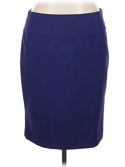 Pre-owned Alfani Formal Skirt In Blue