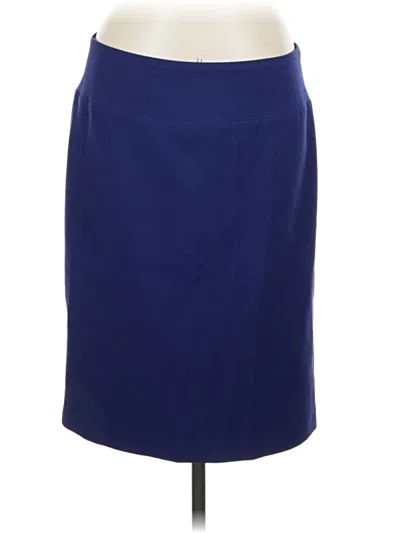 Pre-owned Alfani Formal Skirt In Blue