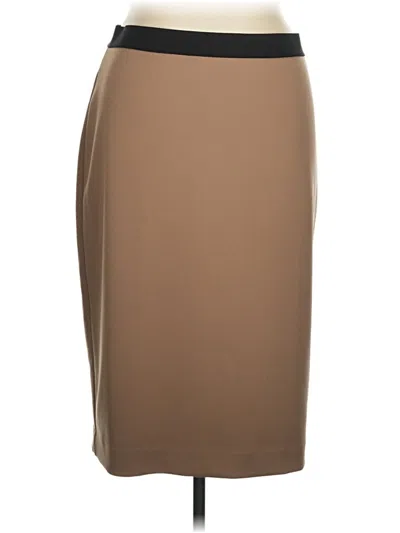 Pre-owned Alfani Formal Skirt In Brown