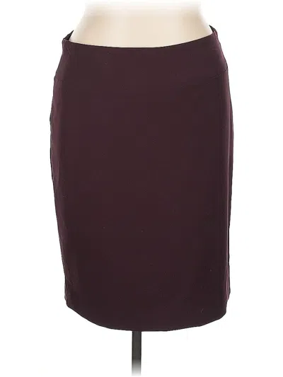 Pre-owned Alfani Formal Skirt In Burgundy