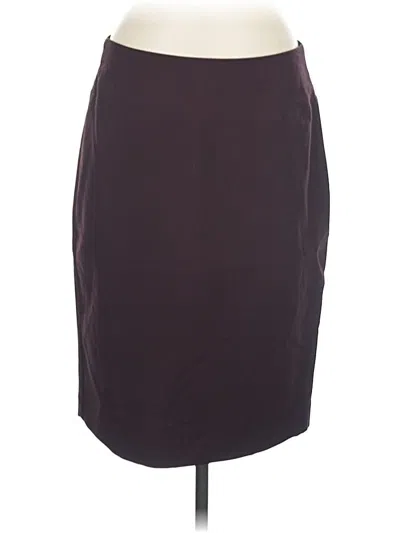 Pre-owned Alfani Formal Skirt In Burgundy