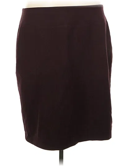 Pre-owned Alfani Formal Skirt In Burgundy