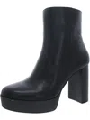 Alfani Chantal Womens Faux Leather Ankle Booties In Multi