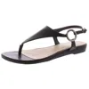 Alfani Hayyden Womens Solid Dressy Thong Sandals In Black