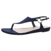 Alfani Hayyden Womens Solid Dressy Thong Sandals In Blue
