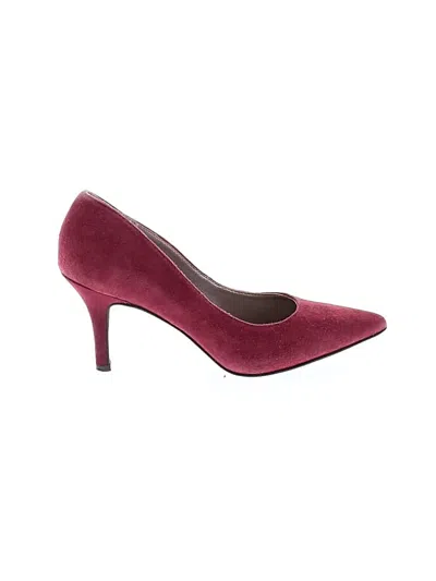 Pre-owned Alfani Heels In Burgundy