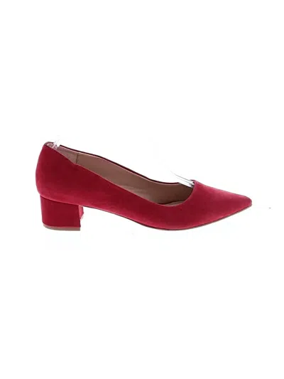 Pre-owned Alfani Heels In Burgundy