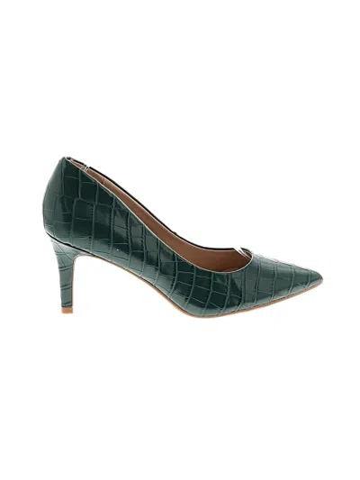 Pre-owned Alfani Heels In Green