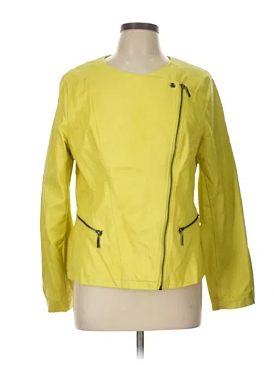 Pre-owned Alfani Jacket In Yellow