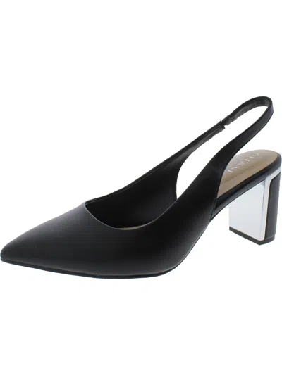 Alfani Janeep Womens Padded Insole Faux Leather Ankle Strap In Multi