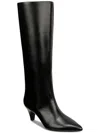 Alfani Kaiaa Womens Faux Leather Kitten Heel Knee-high Boots In Black