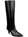 Alfani Kaiaa Womens Faux Leather Kitten Heel Knee-high Boots In Black