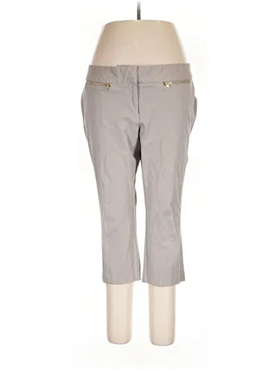 Pre-owned Alfani Khaki Pant In Gray