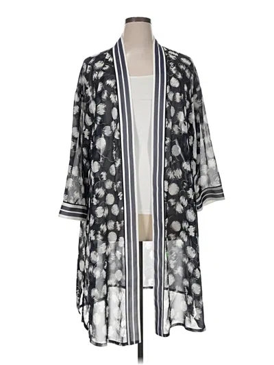 Pre-owned Alfani Kimono In Silver