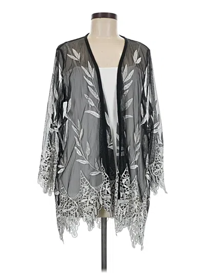 Pre-owned Alfani Kimono In Silver