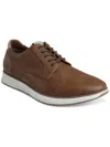 Alfani Landan Mens Faux Leather Casual And Fashion Sneakers In Brown