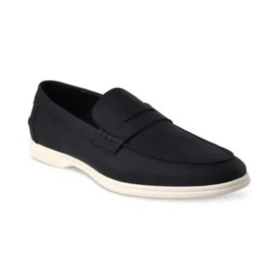Alfani Leon 100147509 Penny Loafers Men Us 9 Black Moc Toe Casual Shoes Gbnc394