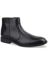 Alfani Liam Mens Faux Leather Side Zipper Chelsea Boots In Black