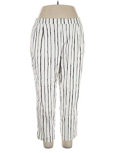 Pre-owned Alfani Linen Pants In Silver