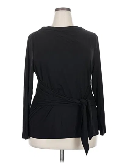 Alfani Long Sleeve Blouse In Black